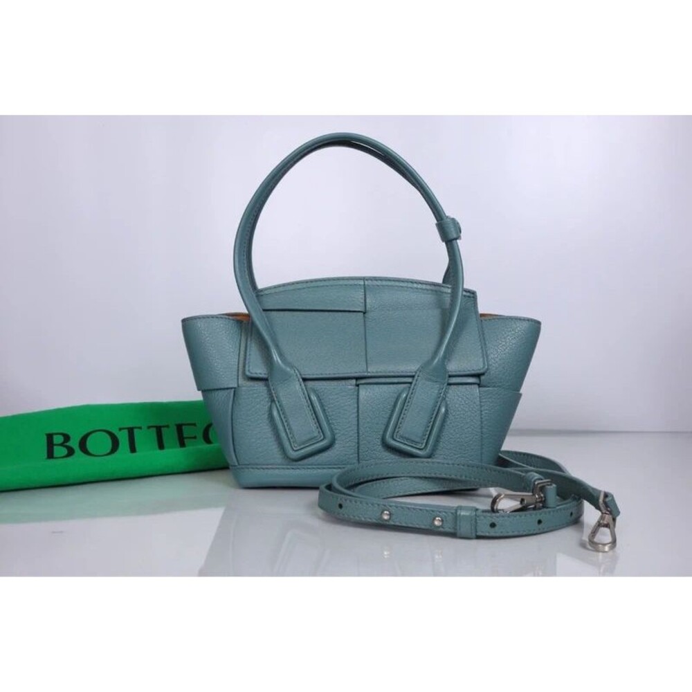 Bottega Veneta Blue Teal Mini Arco Tote